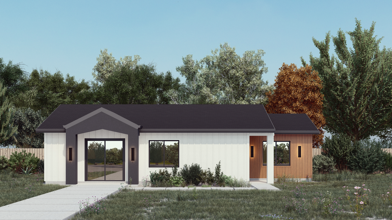 3 Bedroom - 1 Story - 3B 2B - 1200sqft