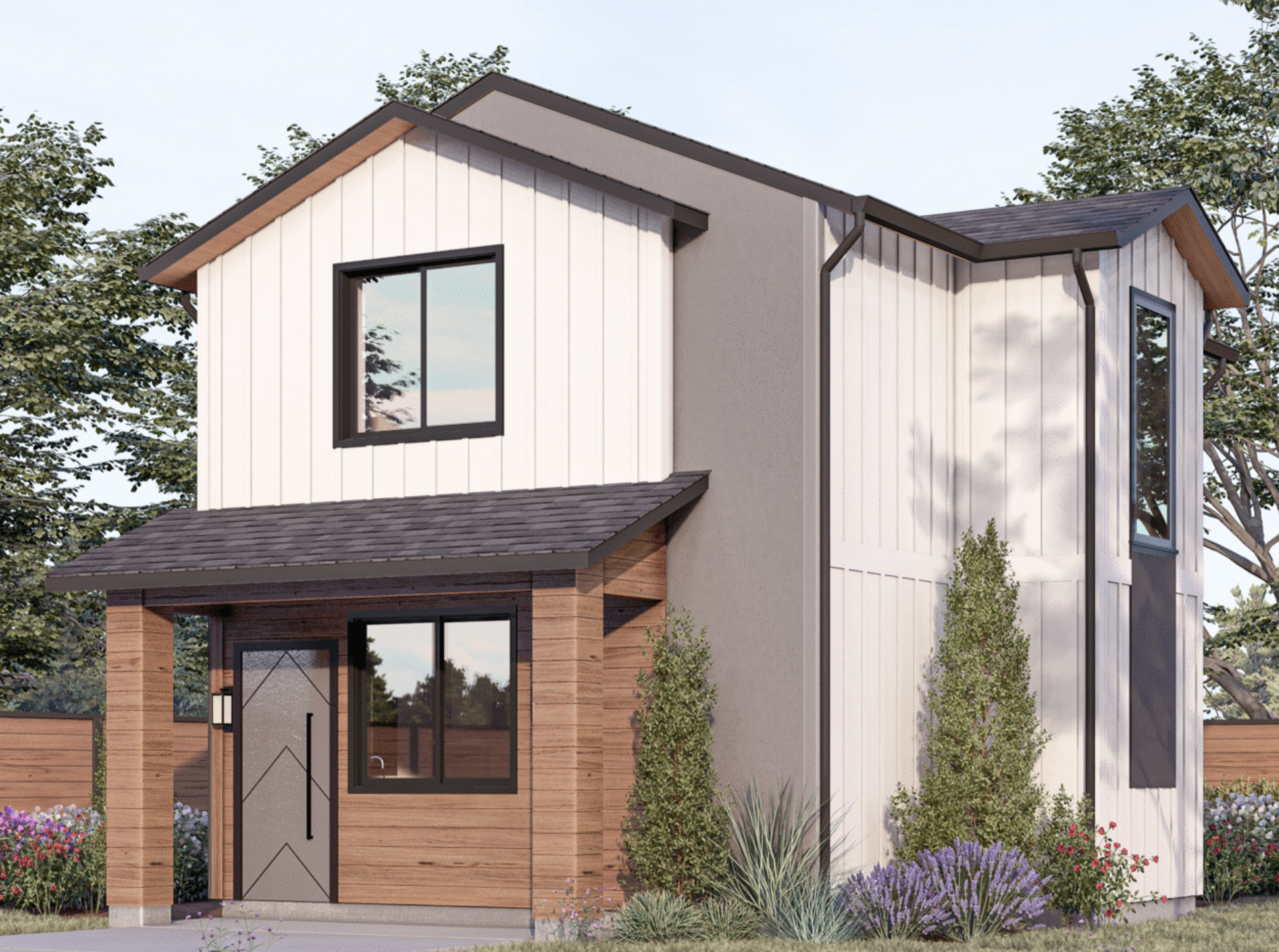 adu front view 983 2 story 3B3B