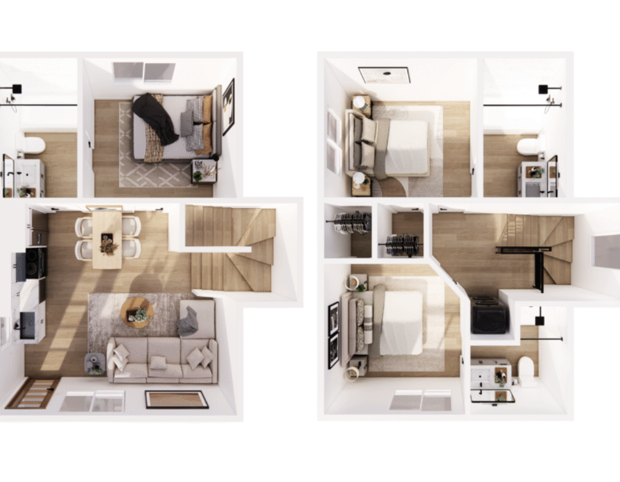 top view 983 2 story 3B3B