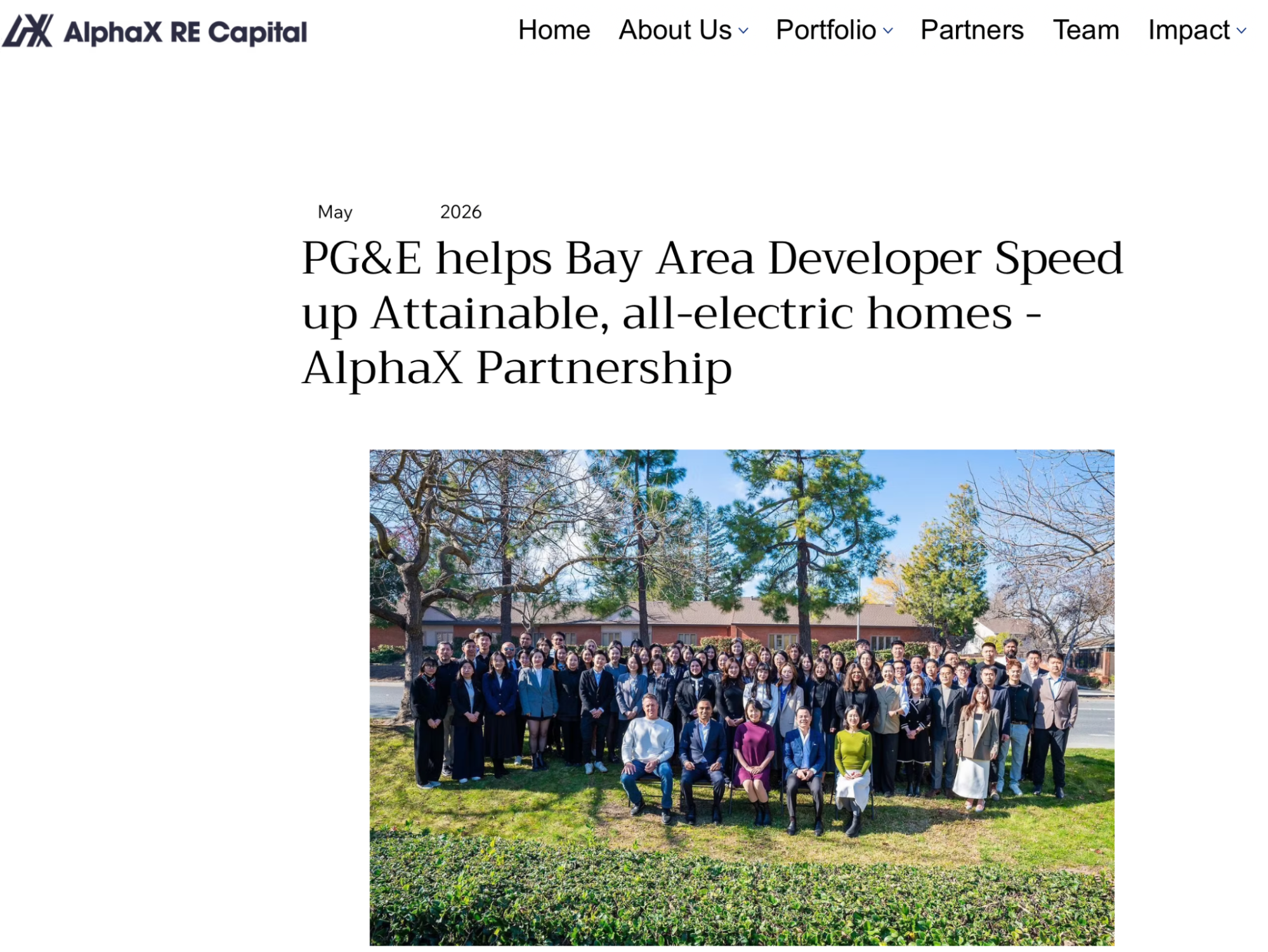 AlphaX RE Capital - PG&E
